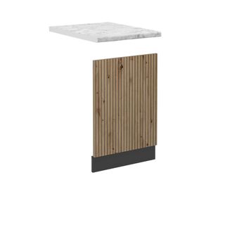 Vicco Panel Frontal R-line, Roble Artesanal, 45 Cm, Et M&aacute;rmol