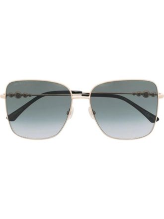 Jimmy Choo Eyewear Zonnebril met vierkant montuur - Goud