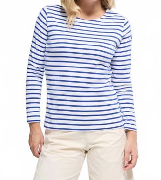 Armor Lux Lesconil Breton Striped Shirt In Blanc/etoile