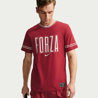 Nike Mens Jannik Sinner Dri-FIT Tennis T-Shirt in Red | IM6123-677