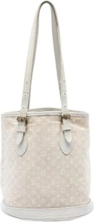 Louis Vuitton Pre-owned Canvas Bucket Bag - Pre-owned - Mujer - Beige - ONE SIZE