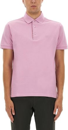 Etro Pink Shirt Collar Polo