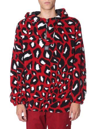 Msgm Shearling Jacket - Red