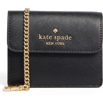 Kate Spade New York madison small wallet on a chain in Black at Nordstrom Rack