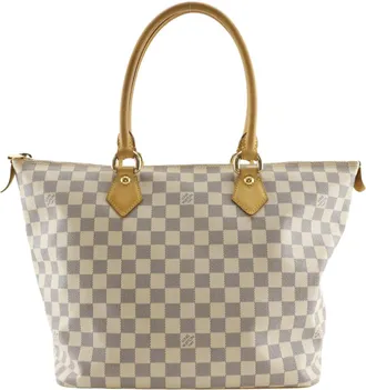 Louis Vuitton White Damier Azur Tote Bag (Pre-Owned)