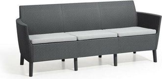 Keter Sofá 3 Plazas Keter salemo Grafito