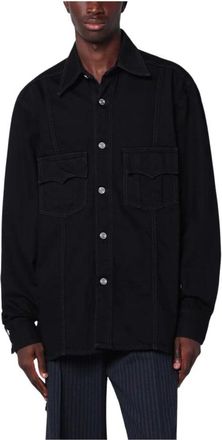 Namacheko Denim Shirt Jacket - Heren - Spijkerjassen - Zwart - S - Denim - Jassen