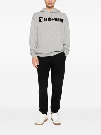 Emporio Armani Logo Cotton Joggers - Black