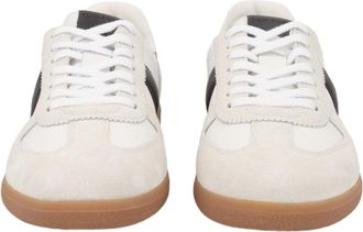 Tom Ford Minimalist White Calf Leather Sneakers