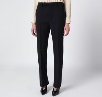 Gucci Black skinny wool trousers