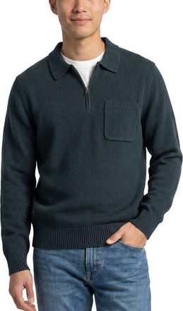 Vince Wool & Cashmere-Blend 1/4-Zip Polo Sweater
