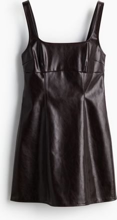 H&M Ausgestelltes Kleid - Weinrot