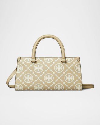 Tory Burch Small T Monogram East-West Leather Tote Bag