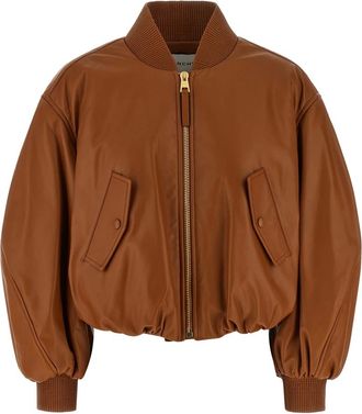 Givenchy Cropped Cocoon Bomber - female - Givenchy - Bomber Jackets - Brown - XS - Jackets