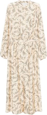 Forte_Forte lange jurk met print