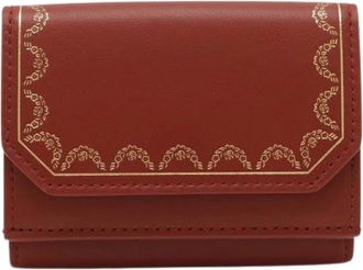 Cartier Pre-owned Wallets, female, Red, Size: ONE SIZE Pre-owned Leather Wallet