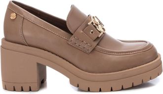 Xti Womens Heeled Moccasins In Light Brown