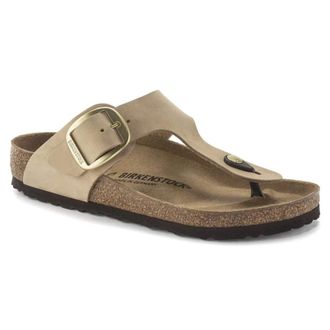 Birkenstock Gizeh Big Buckle Regular Fit - Dames - Schoenen - Beige - Maat: 37 EU Leer