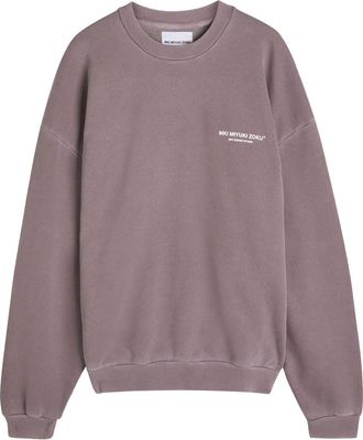 Mki Miyuki Zoku Design Studio Logo-print Cotton-blend Sweatshirt - Raisin - XL