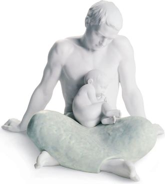 Lladro The Father porcelain sculpture (22cm x 27cm) - unisex - Porcelain - One Size - White