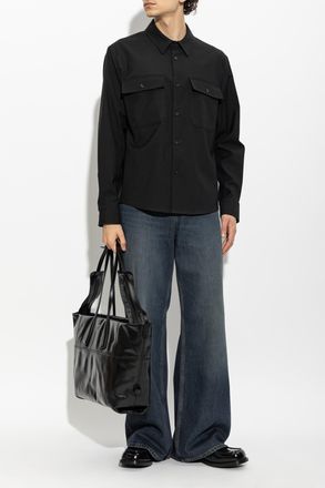 Courr&egrave;ges Shirt With Pockets, Mens, Black