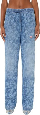 Diesel D-Martians Sweat Denim Jeans In Blue