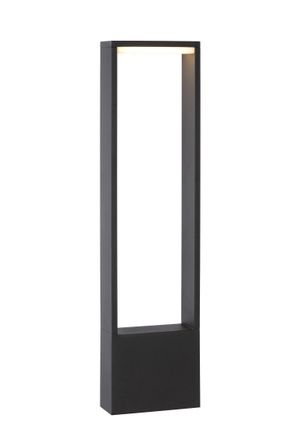 Lucide GOA Non Dimmable Modern Stylish Garden Outdoor LED Bollard Light in Black