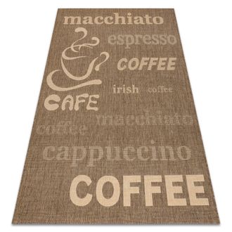 RugsX Rugsx - Alfombra De Cuerda Sisal Floorlux 20221 Color Caf&eacute;/color Ma&iacute;z Brown 160x230 Cm
