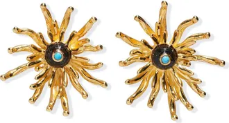 Lizzie Fortunato Cactus Flower Earrings in Gold at Nordstrom