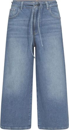Mos Mosh Wide Jeans - Dames - Loose Fit Jeans - Blauw - W27 - Denim - Jeans