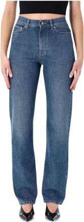 Givenchy Straight Fit Jeans - Dames - Regular Fit Jeans - Blauw - W26 - Leer - Jeans