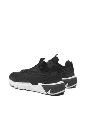 Calvin Klein Mens Pro Runn Lace-Up Knit Sneakers Black Shoes >