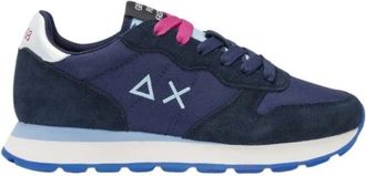 Sun 68 Ally Solid Nylon Sneakers - Dames - Sneakers - Blauw - 38 EU - Nylon - Schoenen