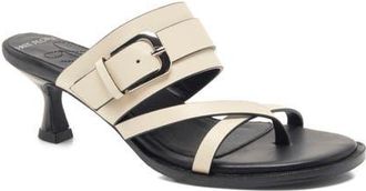Free People Belted Toe Loop Sandal in Bone Leather at Nordstrom, Size 8.5