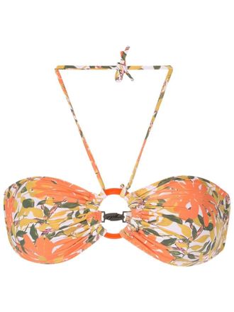 Clube Bossa Top bikini a fiori - Arancione