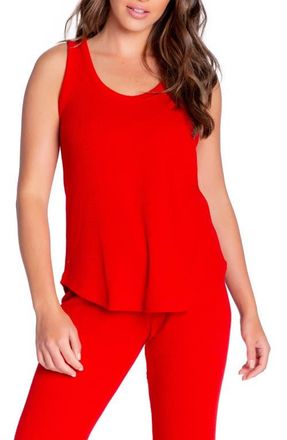 PJ Salvage Text Essential Tank in Red at Nordstrom, Size Large