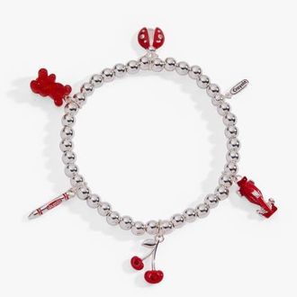 Alex and Ani Crayola x Alex and Ani Fan Favorites Scarlet Stretch Bracelet in Silver at Nordstrom