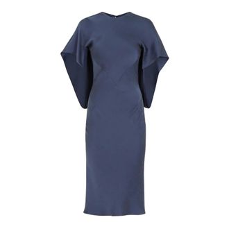 Fendi Dames, Jurken, Blauw, Maat: M Zijde