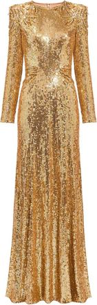 Jenny Packham Dulcet jurk verfraaid met pailletten - Goud