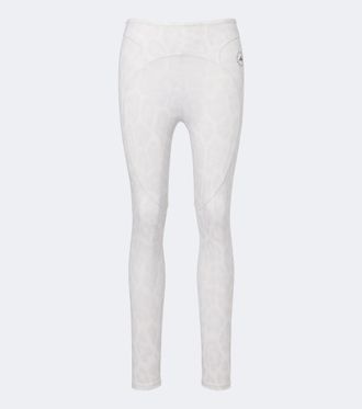 adidas by Stella McCartney Logo leopard-print leggings