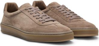 BOSS BECKHAM x low-top trainers in suede