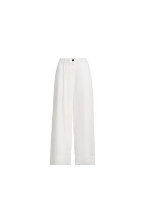 Brunello Cucinelli Boxy pleated trousers in White at Nordstrom, Size 40 It