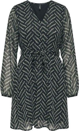 Only Bedrukte korte jurk, te strikken