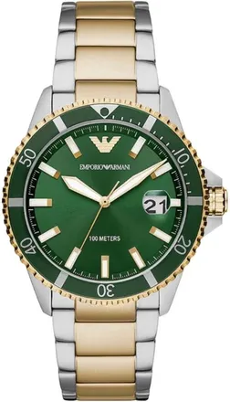 Emporio Armani Accessoires, Heren, Grijs, ONE Size, World Explorer Horloge