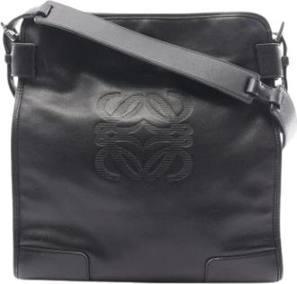 Loewe Pre-owned Leren Schoudertas - Dames - Vintage Schoudertas - Zwart - ONE Size - Leer - Vintage