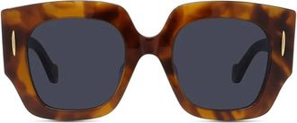 Loewe Anagram Blue Butterfly Ladies Sunglasses LW40129U 53V 50