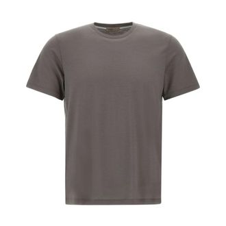 Herno Tops, Heren, Grijs, XL, Wol, Wool T-shirt