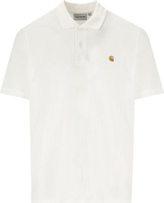 Carhartt Work in Progress POLO PIQUE S/S CHASE BIANCA CARHARTT WIP