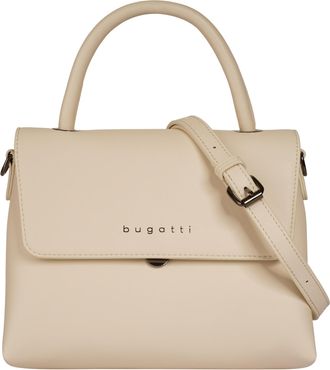 Bugatti Henkeltasche BUGATTI ALMATA, Damen, Gr. B/H/T: 23cm x 16cm x 8cm onesize, beige, Kunstfaser, clean, Taschen Henkeltasche