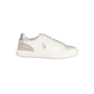 U.S.Polo Association White Polyurethane Womens Womens Sneaker